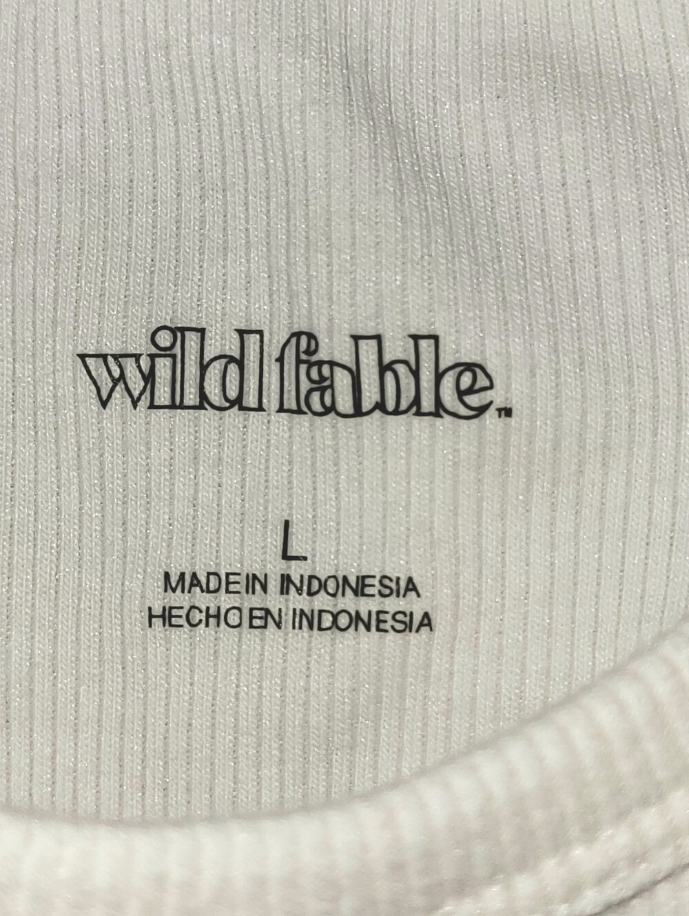 Set of 2 Wild Fable Rib Knit Cropped Racerback Tank Tops White and Salmon Large - Picture 12 of 14